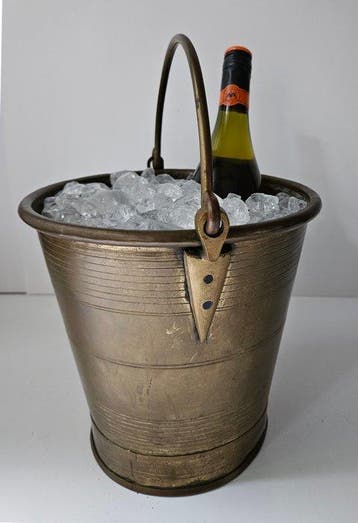 Engelse campaign bucket (reisemmer) - Champagne koeler -