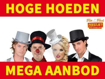 Hoge hoeden - Mega aanbod hoge hoeden, Ophalen of Verzenden, Nieuw