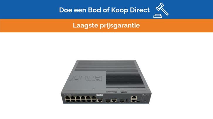 Bieden: Juniper EX2200-C 12-Port Fanless Gigabit, Watersport en Boten, Navigatiemiddelen en Scheepselektronica, Nieuw, Ophalen of Verzenden