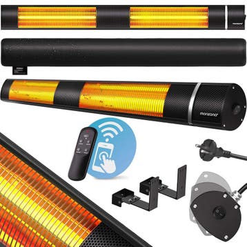 Terrasverwarmer MZH3000 Zwart 3000W (Terras Verwarming), Verzenden, Nieuw