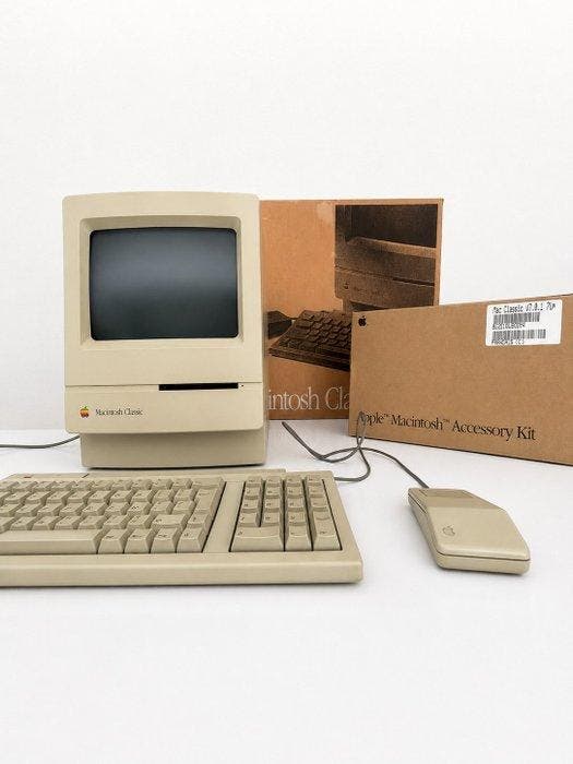Apple Macintosh Classic (1991) Completo | Caixa Original |, Spelcomputers en Games, Spelcomputers | Overige Accessoires