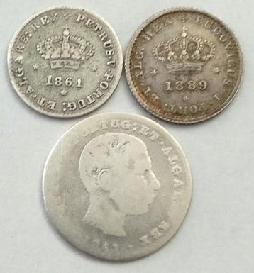 Portugal. D. Pedro V / D. Luís I (1861-1889). 50 + 100 Réis