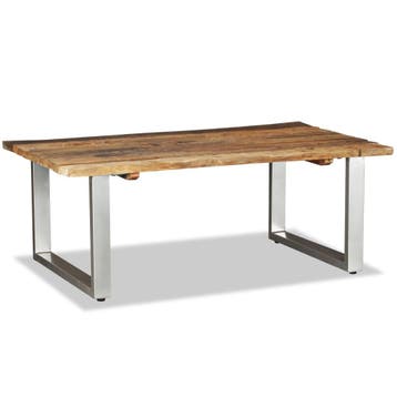 vidaXL Salontafel 100x60x38 cm massief gerecycled hout, 100 tot 150 cm, Verzenden, Nieuw, 50 tot 100 cm
