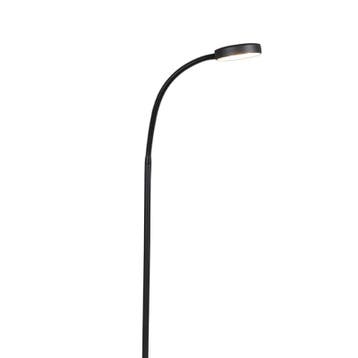 Moderne vloerlamp zwart incl. LED verstelbaar - Trax, Verzenden, Nieuw, Modern