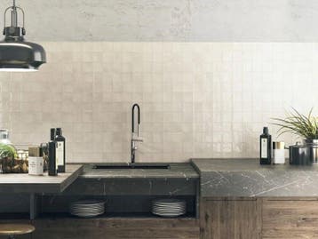 Wandtegel Ragno Zellige Handvorm Beige 10x10 (Muurtegels), Nieuw, Minder dan 20 cm, 10 m² of meer, Wandtegels