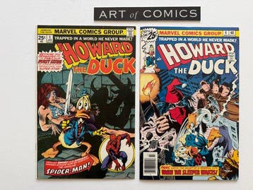 Howard the Duck #1, #4 - 2 Comic collection - Eerste druk -, Nieuw