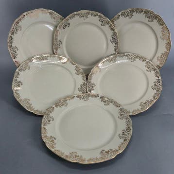 Eetservies - Tirschenreuth Bavaria – 6 Ess- & Suppenteller