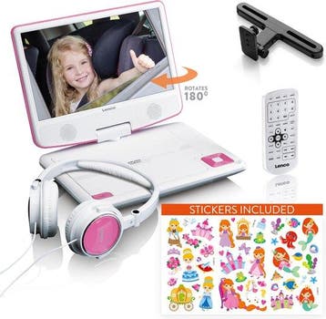 Lenco DVP-920PK - Draagbare DVD-speler met hoofdtelefoon en, Verzenden, Zo goed als nieuw