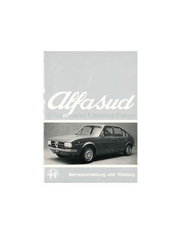 1972 ALFA ROMEO ALFASUD INSTRUCTIEBOEKJE DUITS, Auto diversen