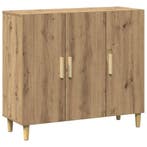 Buffetkast Bewerkt Hout | 3 Deuren | Laatste Stuk!, Nieuw, Trendy, 25 tot 50 cm, Overige houtsoorten