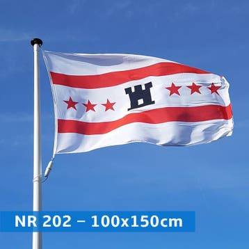 NR 202: Vlag Drenthe 100x150cm premium, Diversen, Nieuw
