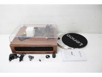 Lenco LS-410 - Platenspeler - Bluetooth 5.0 - Walnoten hout, Audio, Tv en Foto, Platenspelers, Verzenden, Zo goed als nieuw