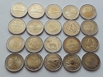Europa. 2 Euro 2009/2026 (20 coins) (Zonder minimumprijs)