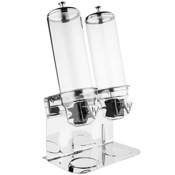 Ontbijtgranendispenser | RVS/Kunststof | 2x 4L |, Verzenden, Nieuw in verpakking