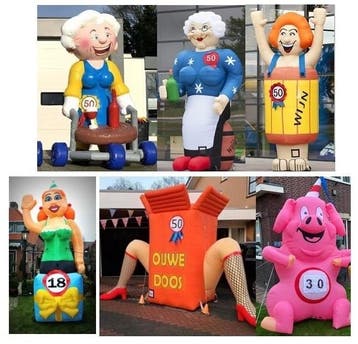 Abraham en Sarah feestpoppen te huur | Drenthe en Groningen, Ophalen, Gebruikt