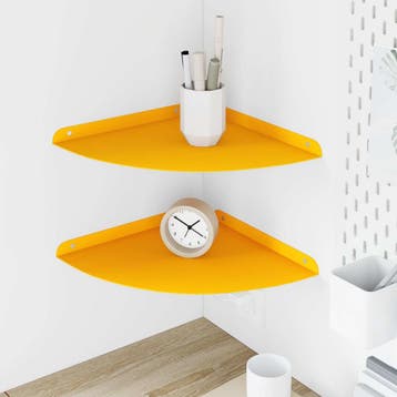 vidaXL Drijvende plank met plank 2 pcs Mosterdgeel 30 x 30 x, Verzenden, Nieuw