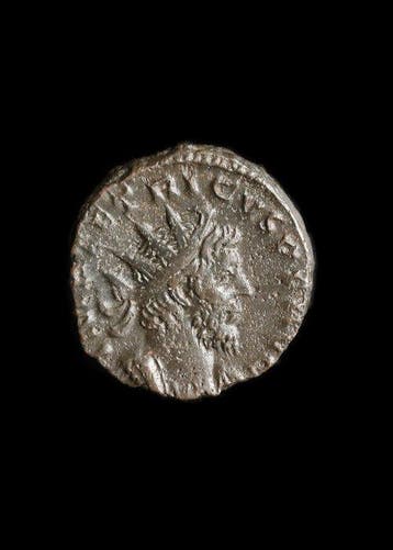 Oud-Romeins Brons Antoninianus van Tetricus I (Zonder
