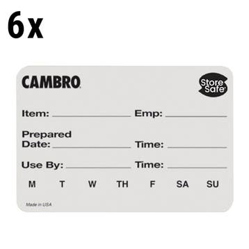 GGM Gastro | (6 stuks) CAMBRO | StoreSafe® Rotatielabels - |, Verzenden, Nieuw in verpakking
