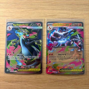 Pokémon - 2 Card - Mega Charizard X 109/094; 013/094 Full, Nieuw