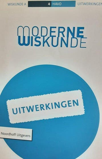Moderne Wiskunde uitwerkingenboek 10 havo Wiskunde A, Verzenden, Gelezen, J. Baars