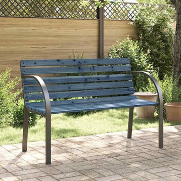 vidaXL Kindertuinbank 81 cm Chinees vurenhout grijs, Verzenden, Nieuw, Hout