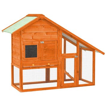 vidaXL Konijnenhok 140x63x120 cm massief vurenhout, Dieren en Toebehoren, Verzenden, Nieuw