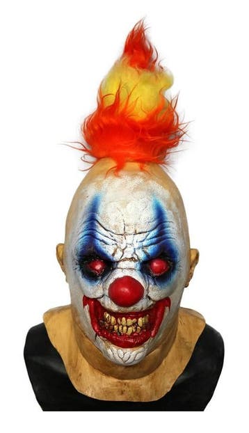 Horror clown masker Fire Devil, Verzenden, Nieuw