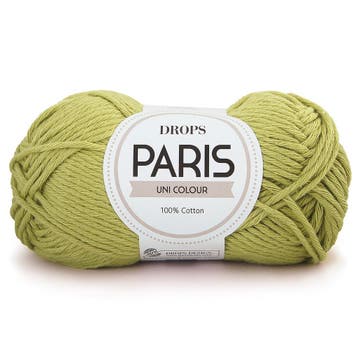 DROPS Paris Uni Colour - 39 wasabi - Katoen Garen, Ophalen of Verzenden, Nieuw