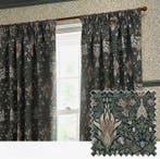 William Morris “Snakeshead” Indigo/Foglia – Paar gordijnen