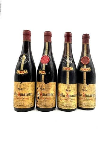 1964 x2 & 1970 x2 Bolla Cantina del Nonno - Amarone della, Nieuw