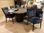 Olivera eetkamerstoelen (set van 6) **SHOWROOMMODEL**, Huis en Inrichting, Stoelen, Nieuw, Blauw, Stof