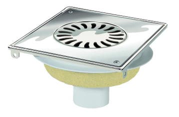 Afvoerput | RVS | ABS | 196 x 196 mm HorecaTraders, Verzenden, Nieuw in verpakking