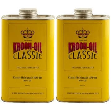 Kroon Olie Aanbieding: 2 X Classic Multigrade 15W40 1L, Verzenden
