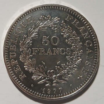 Frankrijk. 50 Francs 1977 Hercule (Zonder minimumprijs)