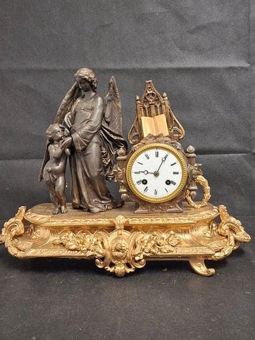 Figurale pendule - Legering - 1850-1900, Antiek en Kunst