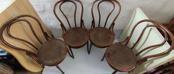 Salvatore Leone - Michael Thonet - Eetkamerstoel (4) - Hout