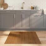 vidaXL Vloerkleed rechthoekig 100x100 cm bamboe bruin, Verzenden, Nieuw, Bruin