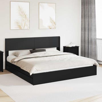 vidaXL Bedframe met opbergruimte en hoofdbord 3 pcs Bewerkt, Verzenden, Nieuw, Hout