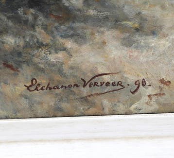 Elchanon Leonardus Verveer (1826-1900), Familie wachtend