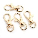 Musketon haak - 23mm - Draaibaar - Swivel - Geelgoud, Ophalen of Verzenden, Nieuw