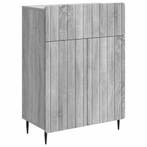vidaXL Dressoir met lade Grijs sonoma 66 x 34,5 x 92 cm, Huis en Inrichting, Kasten | Dressoirs, Verzenden, Nieuw, Overige houtsoorten