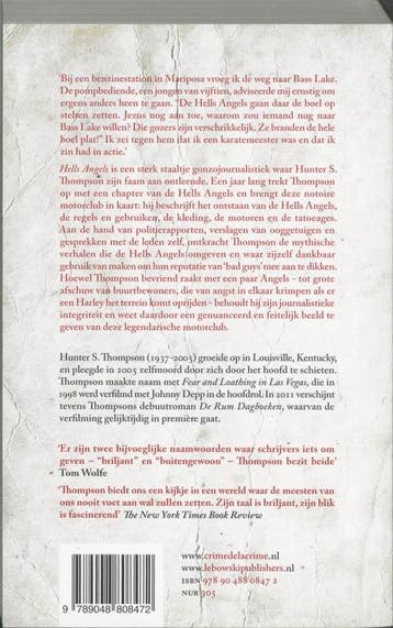 Hells Angels 9789048808472 Hunter S. Thompson, Verzenden, Gelezen, Hunter S. Thompson