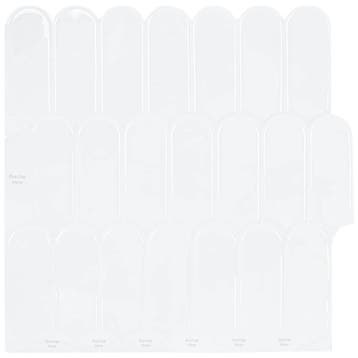 vidaXL Veer Tegel 50 pcs Wit 30 x 30 cm Polyurethaan en PET, Hobby en Vrije tijd, Verzenden, Nieuw