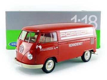 Welly 1:18 - Model bestelwagen - Volkswagen T1 Bus Porsche, Nieuw