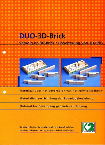 K2 Publishers Rekenen/Wiskunde werkbladen 3D-Brick incl. ste, Verzenden, Nieuw