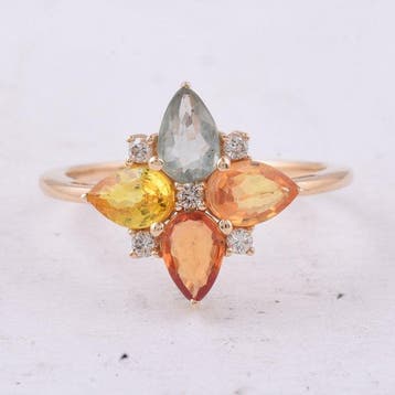 Zonder minimumprijs - Ring - 14 karaat Geel goud - 2.01ct., Nieuw
