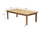 Marseille lounge tuintafel  teak 143x73xH48 cm, Ophalen of Verzenden, Nieuw, Teakhout