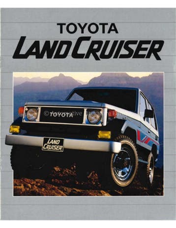 1985 TOYOTA LAND CRUISER BROCHURE ENGELS, Boeken, Nieuw, Toyota, Author