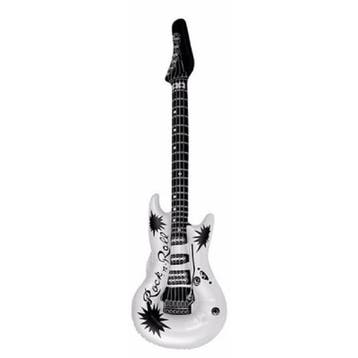 Opblaasbare speelgoed/feestartikel gitaar wit 106 cm - Opb.., Verzenden, Nieuw