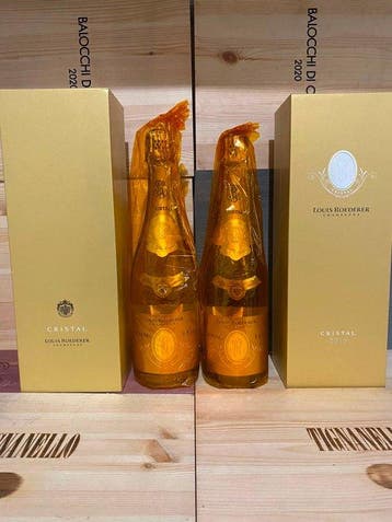 2016 Louis Roederer, Cristal - Champagne - 2 Flessen (0.75, Nieuw